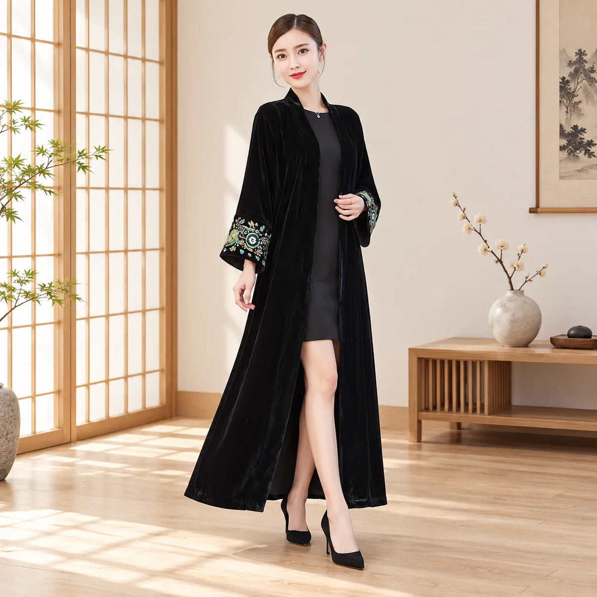 Manteau Kimono Noir