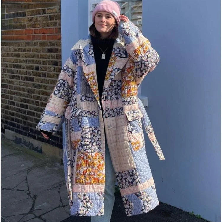 Manteau Kimono en Coton Chaud