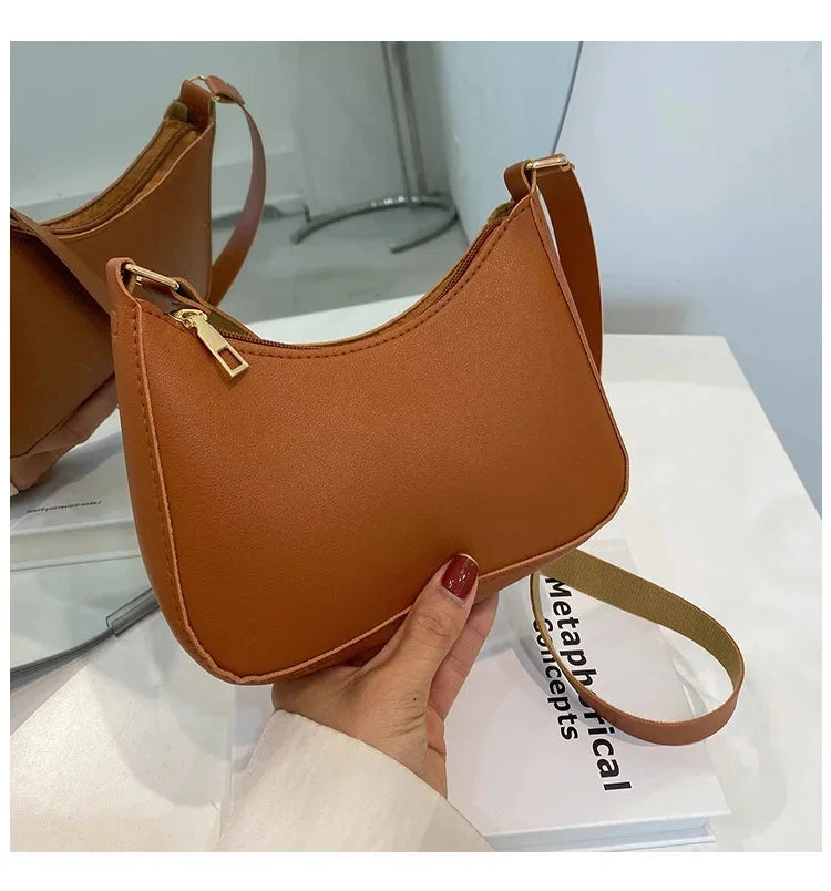 Petit Sac Bandoulière Femme Tendance Marron