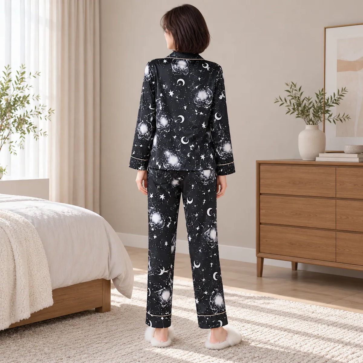 Pyjama Etoile Femme Léger Dos