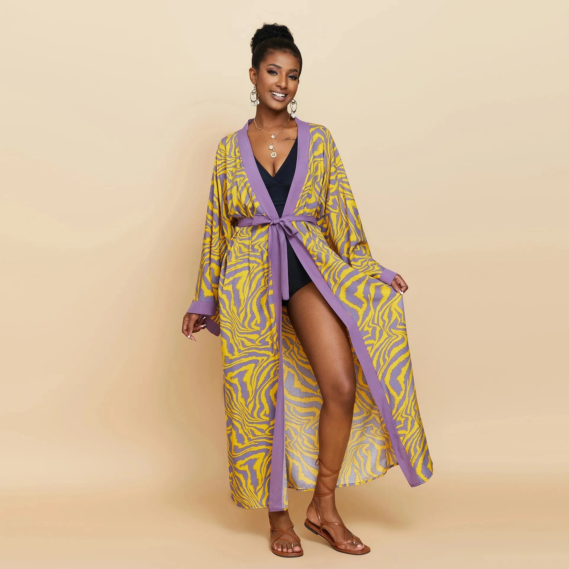 Kimono Femme en Pagne Confortable