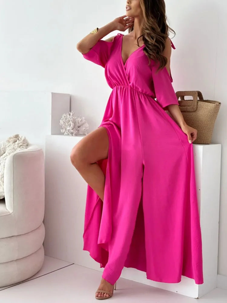 Robe Kimono à Manches Dénudées