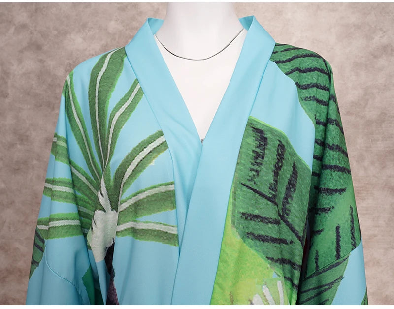 Kimono de Plage Boho Imprimé romantique