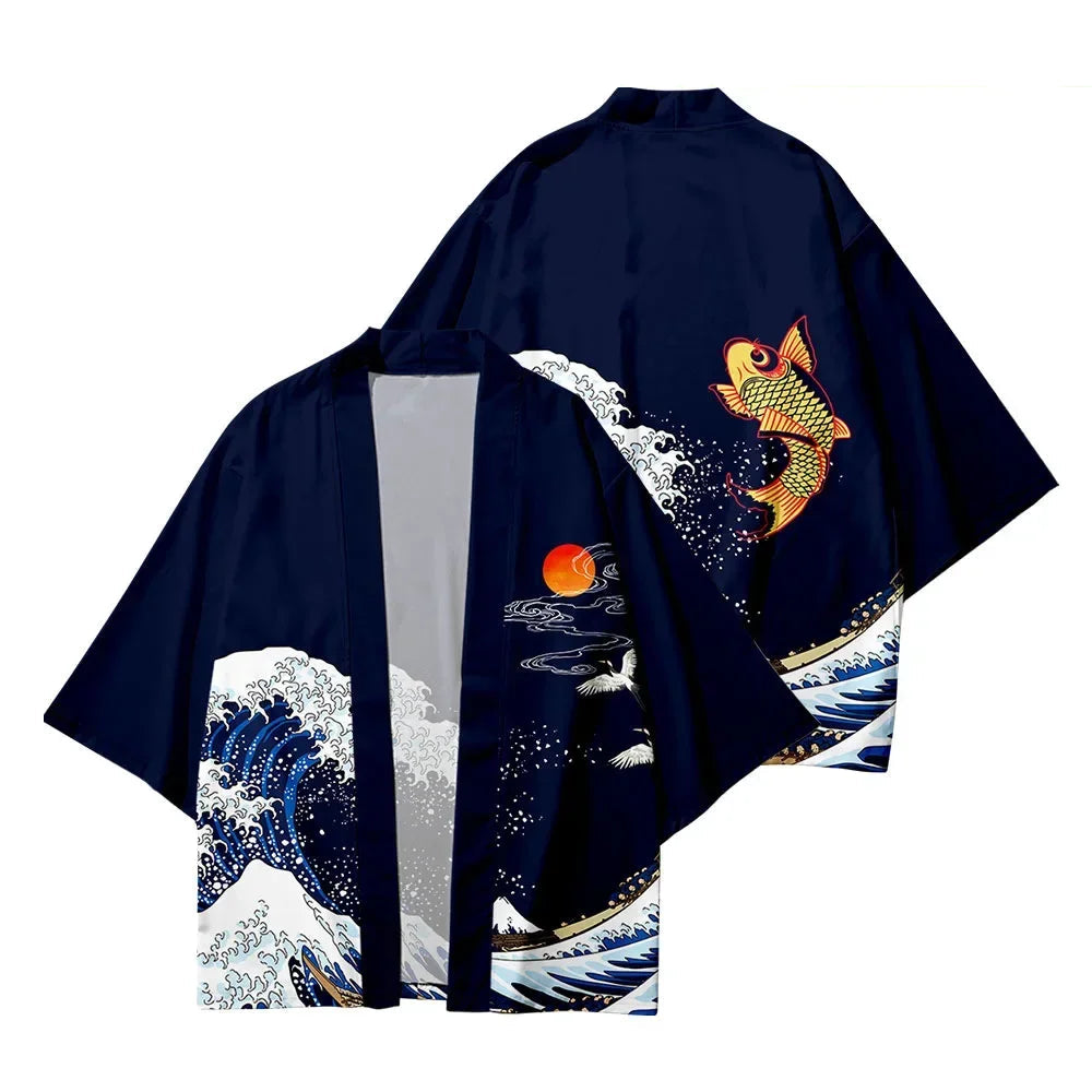 Kimono Homme Vague Bleu