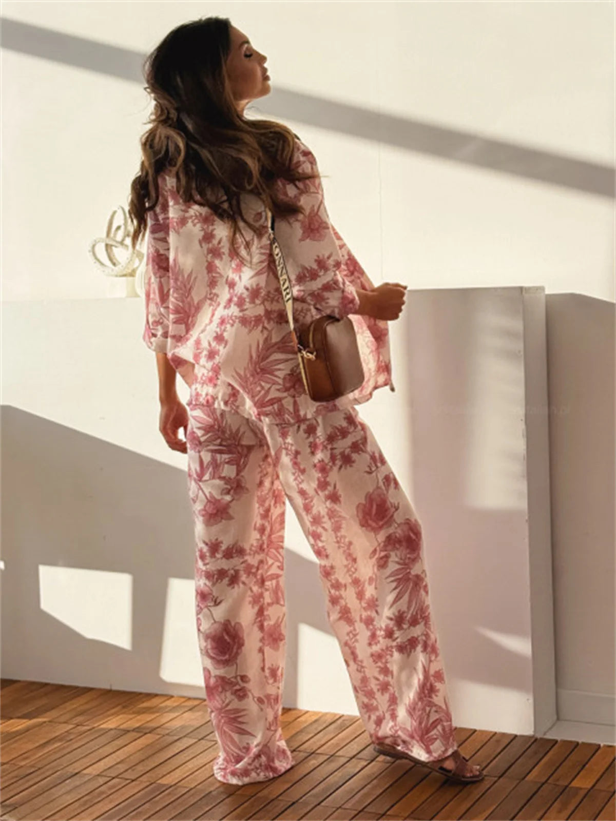 Ensemble Kimono d’Été Rouge Léger