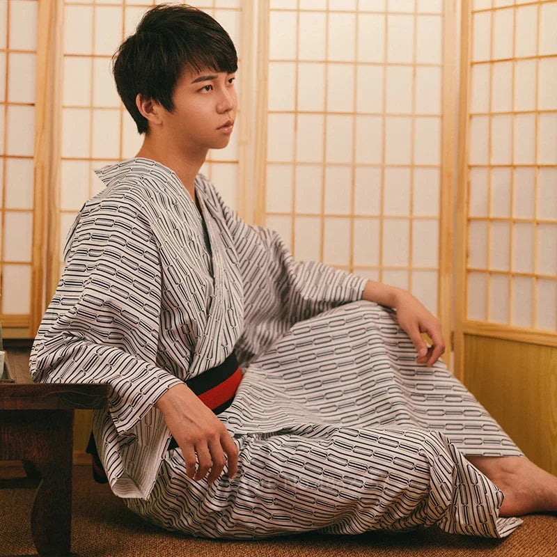 Peignoir Homme Kimono Samouraï Élégant