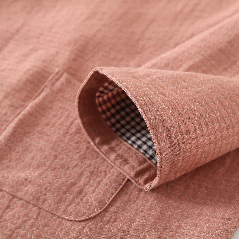 Pyjama Kimono Chaud Rose manche longue