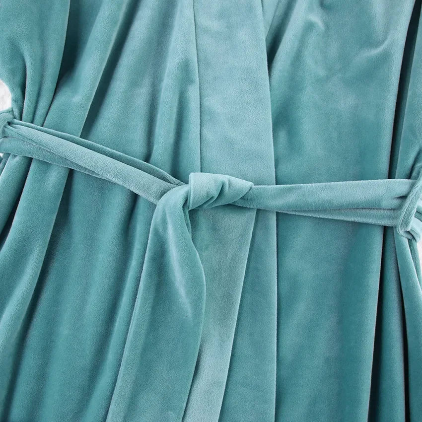 Peignoir Kimono Effet Velouté court