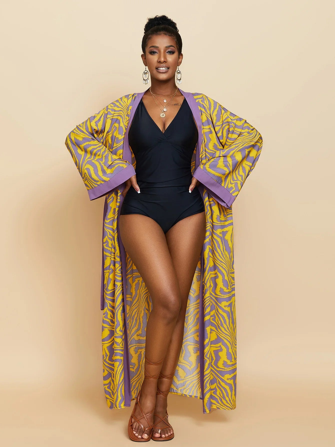Kimono Femme en Pagne Soyeux