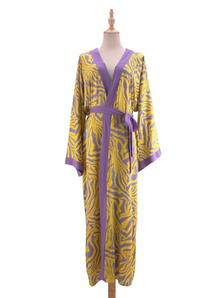 Kimono Femme en Pagne Face