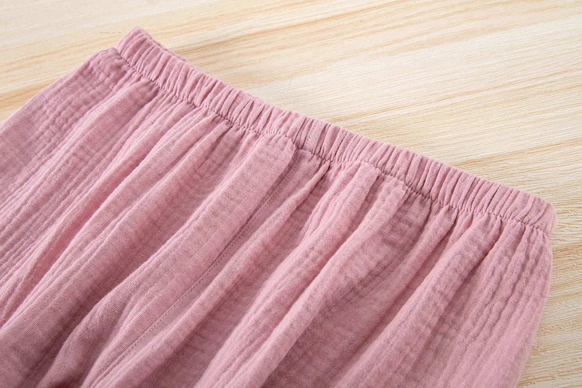 Pyjama Kimono en Coton Short Épuré élasticé