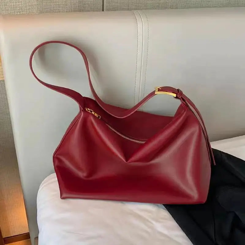 Sac Porté Epaule Minimaliste Rouge