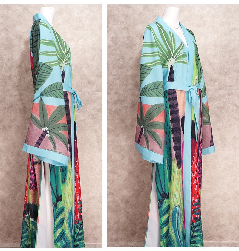 Kimono de Plage Boho Imprimé été