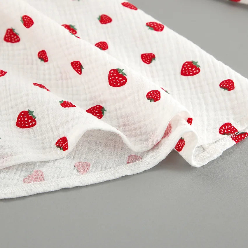 Petite Robe Kimono en Coton imprimé