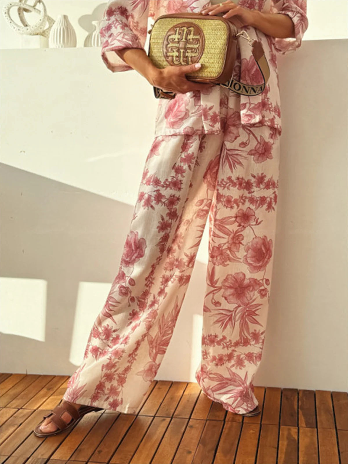 Ensemble Kimono d’Été Rouge Soyeux