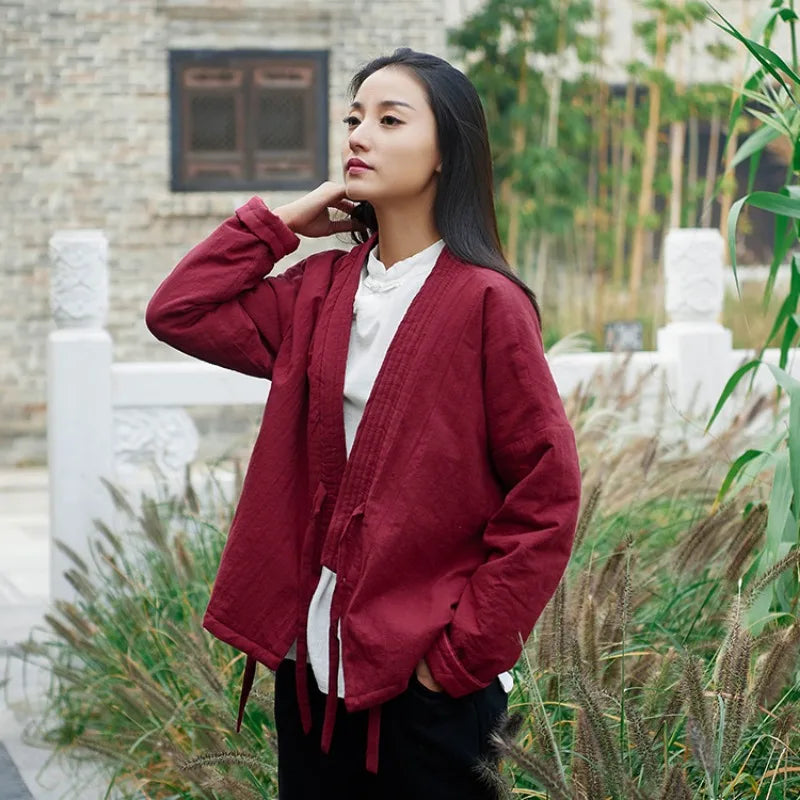 Veste Kimono en Lin Femme élégant