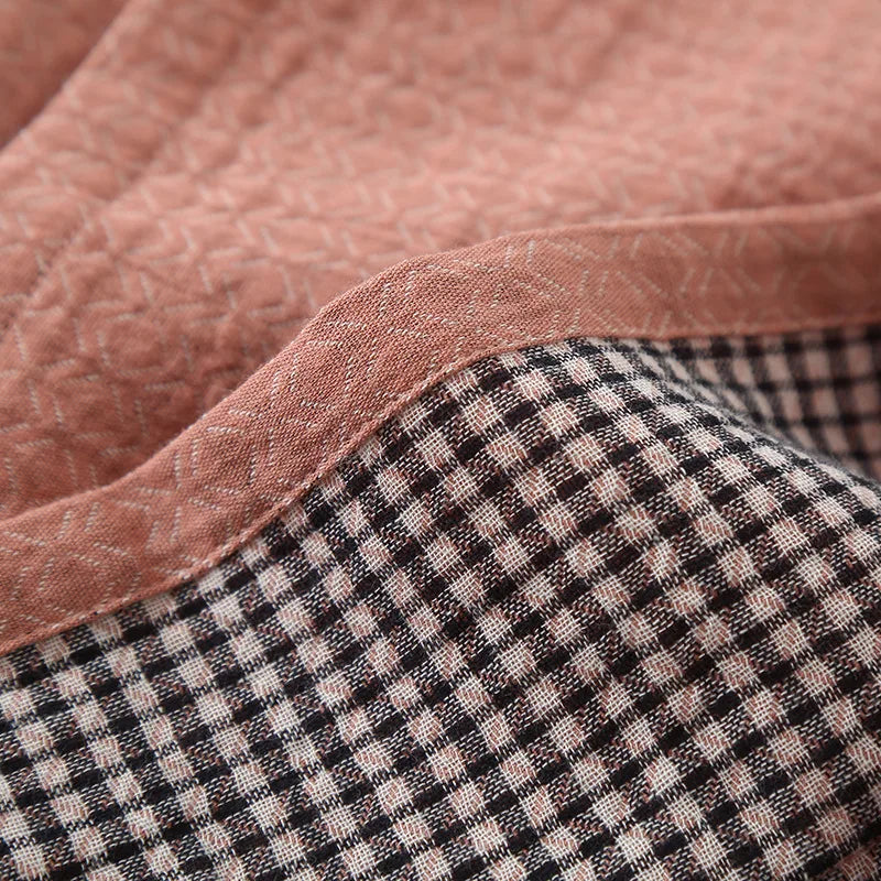 Pyjama Kimono Chaud Rose de qualité