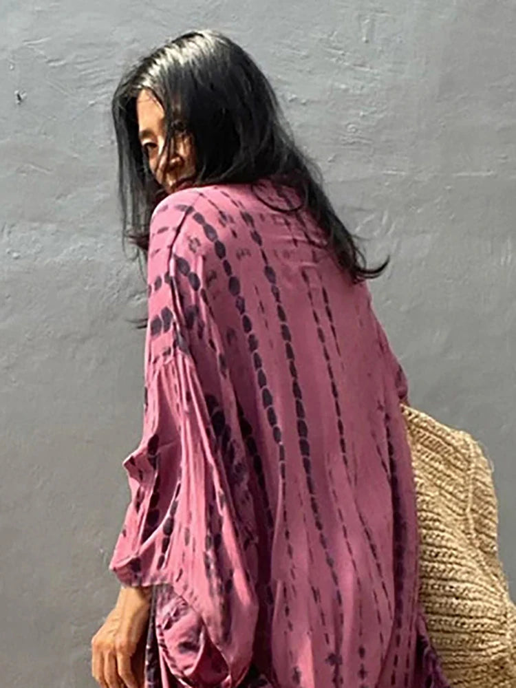 Kimono Femme Violet Stylé