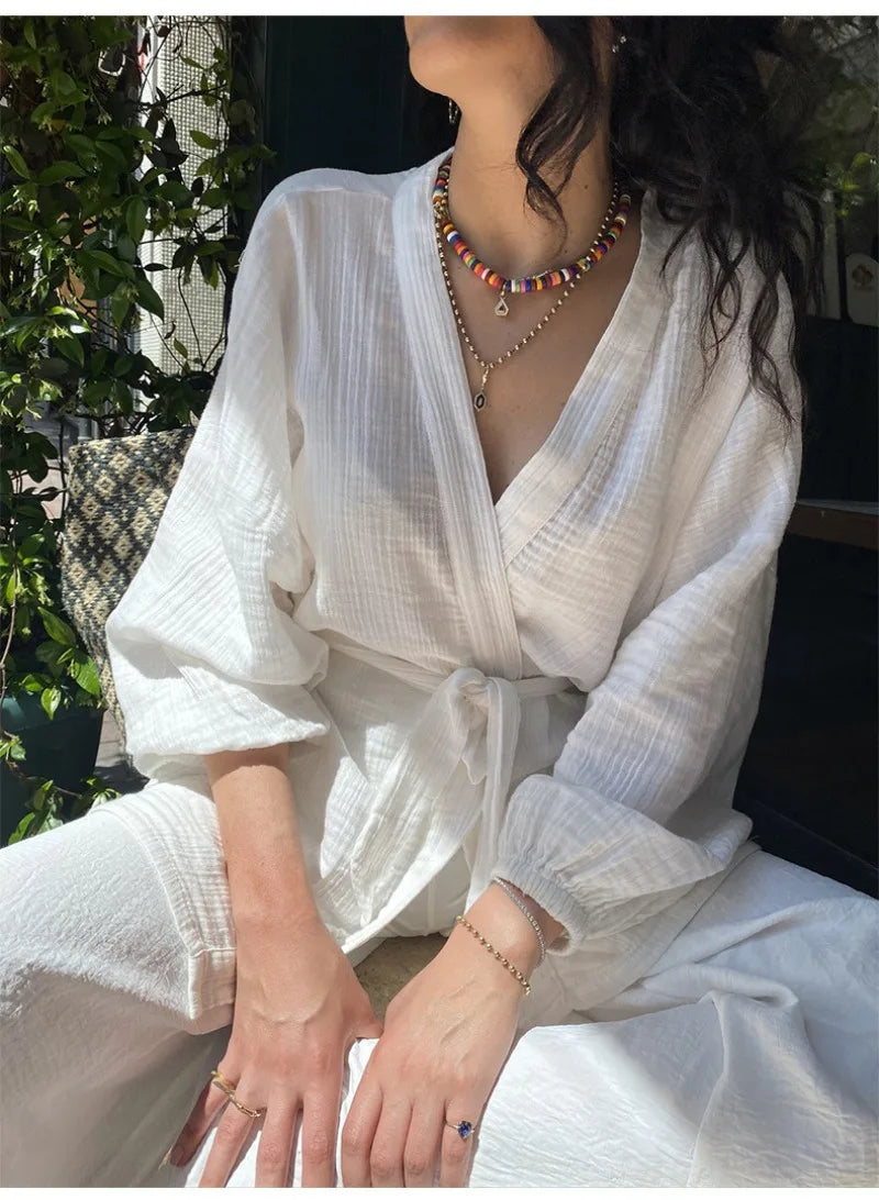 Kimono Court Coton Femme Cool