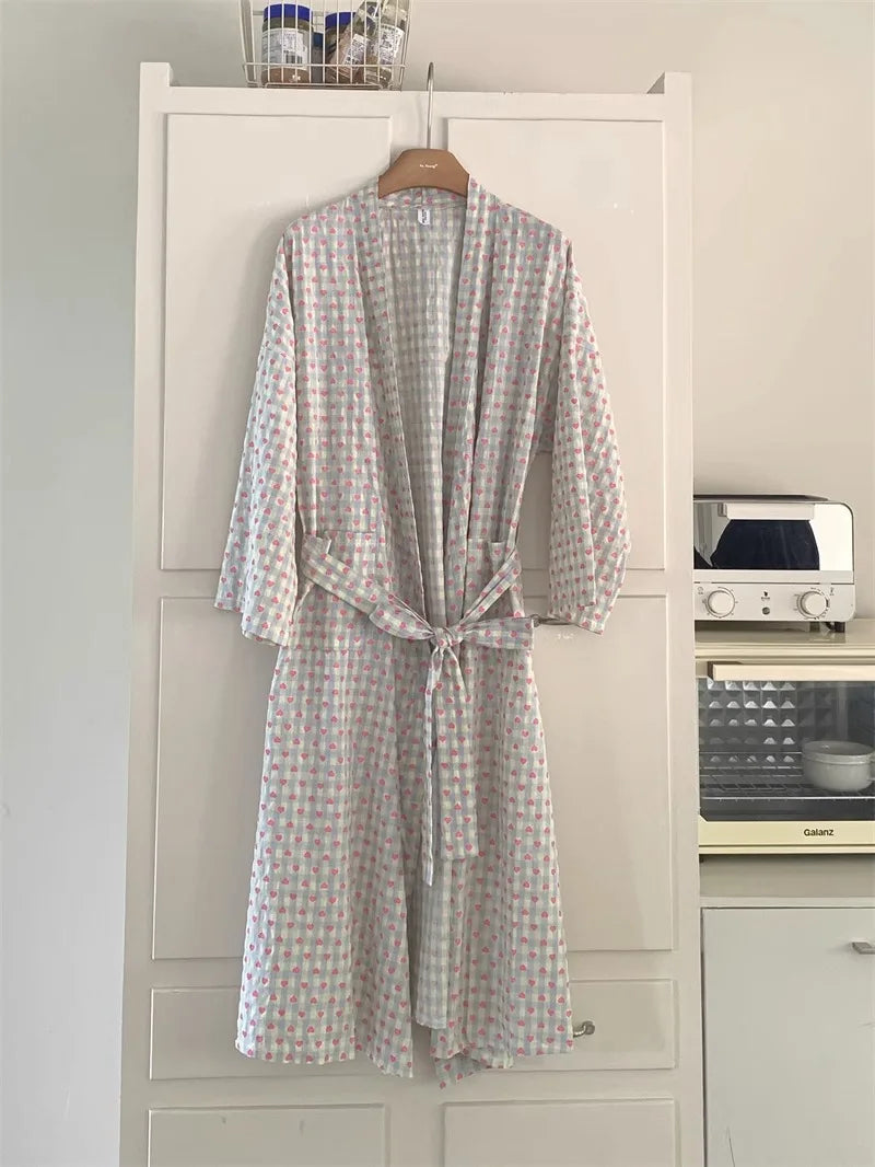 Peignoir Kimono de Nuit Femme long