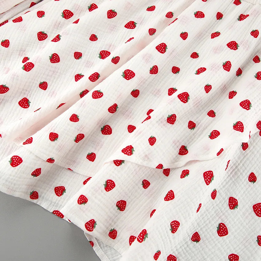 Petite Robe Kimono en Coton pointillé