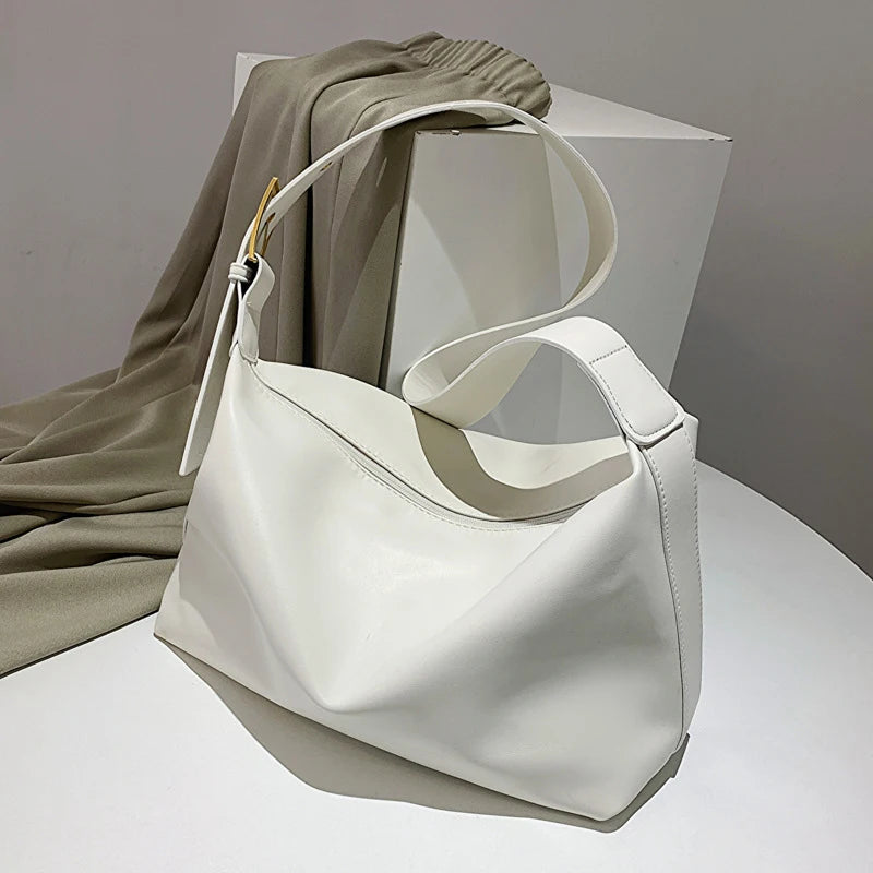 Sac Porté Epaule Minimaliste Blanc