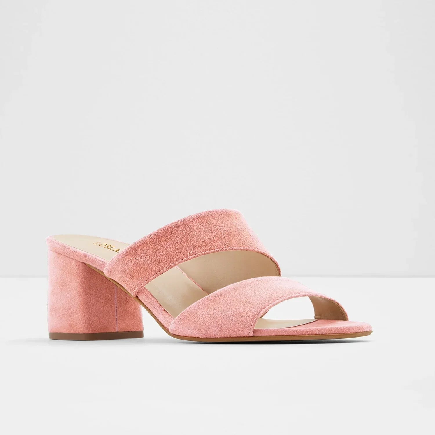 Sandales Légères à Talon Carré Rose