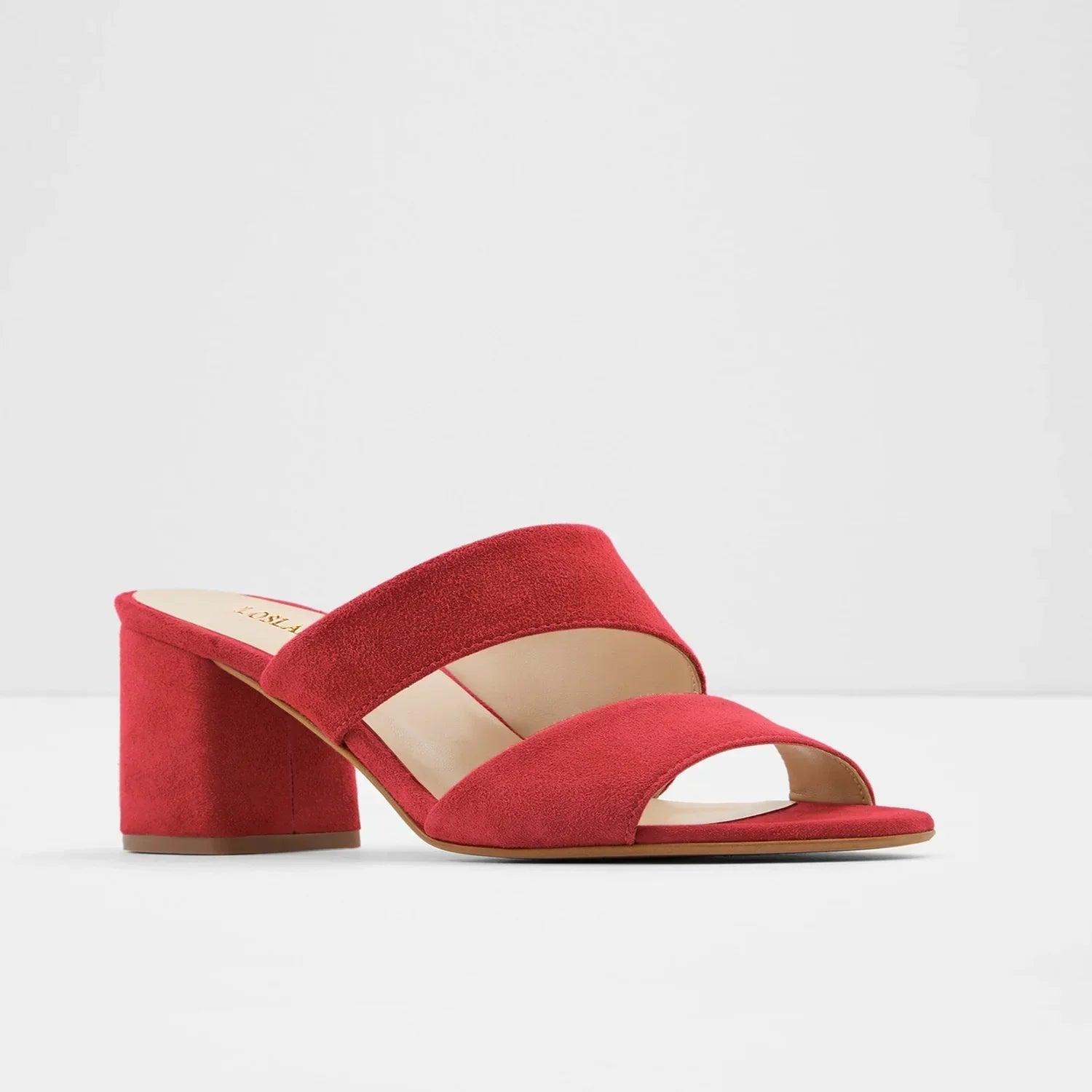 Sandales Légères à Talon Carré Rouge