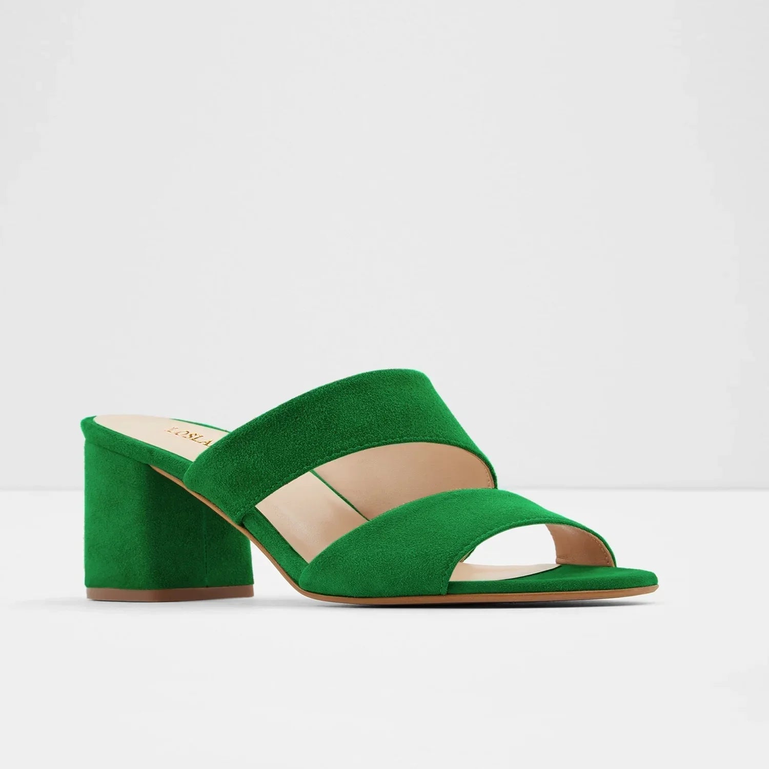 Sandales Légères à Talon Carré Vert
