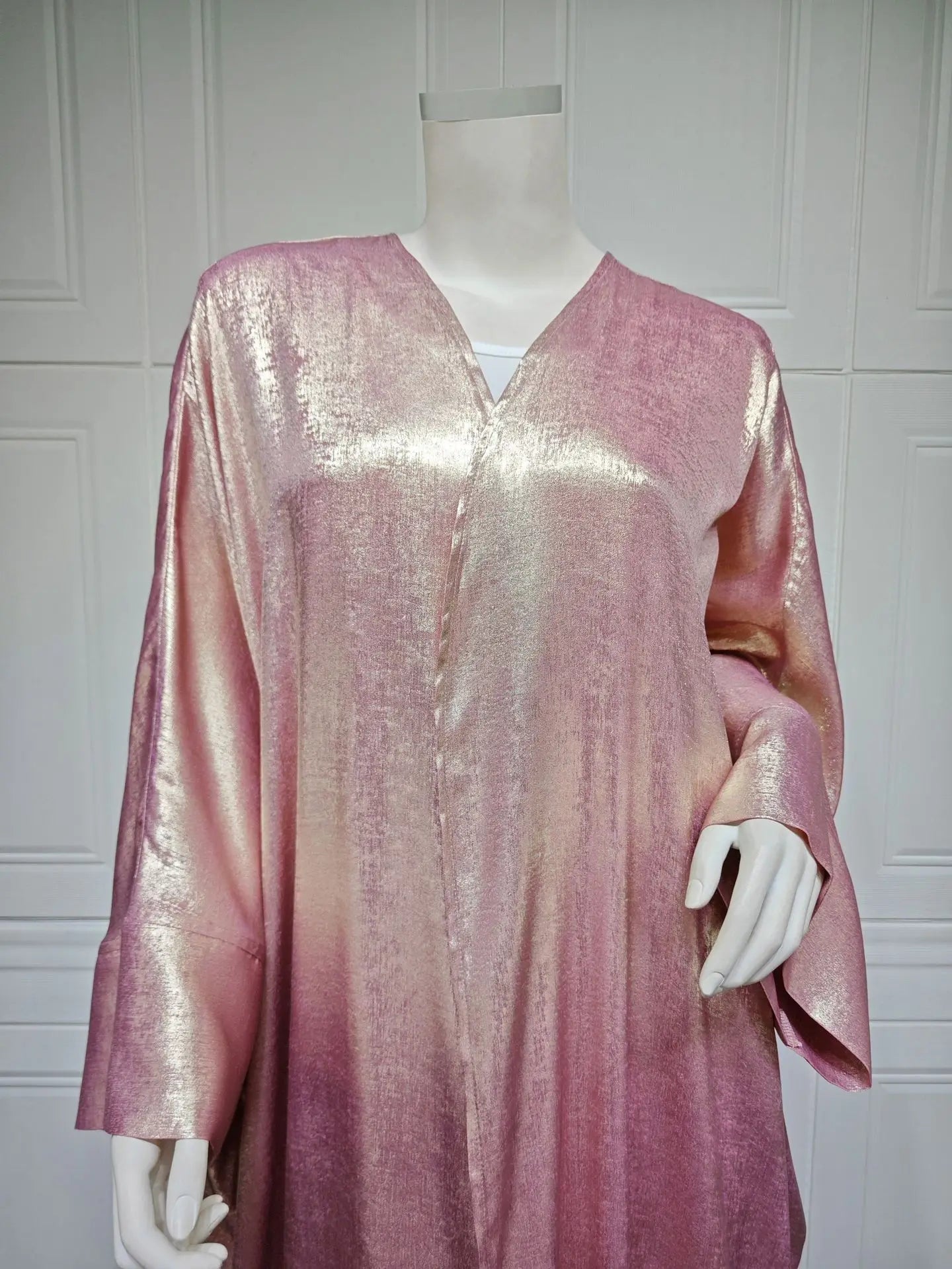 Kimono Abaya de Soirée Rose Élégante