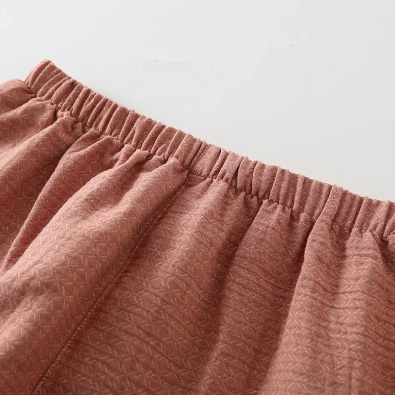 Pyjama Kimono Chaud Rose élasticé