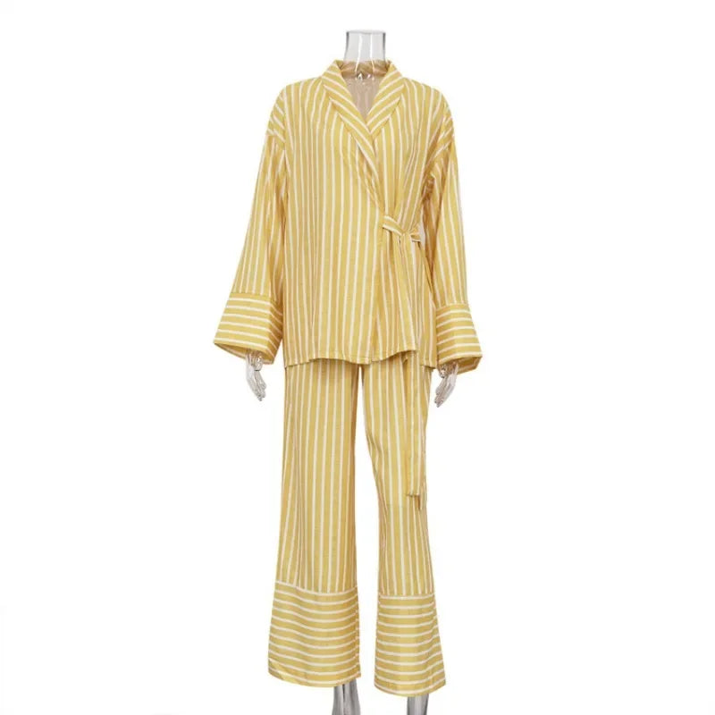 Pyjama Kimono Léger à Manches Longues confortable