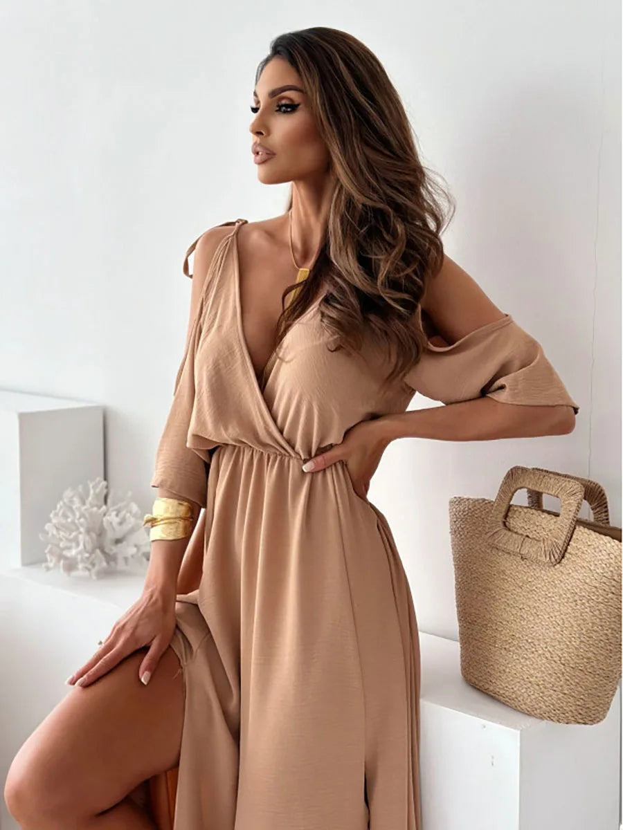 Robe Kimono à Manches Dénudées élégante
