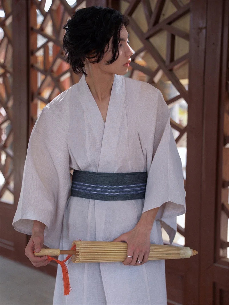 Veritable Yukata Homme Blanc