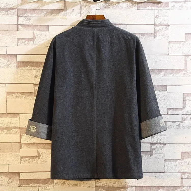 Veste Haori Homme en Denim Dos