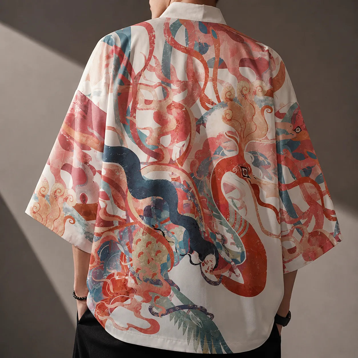 Veste Kimono Japonais Phoenix