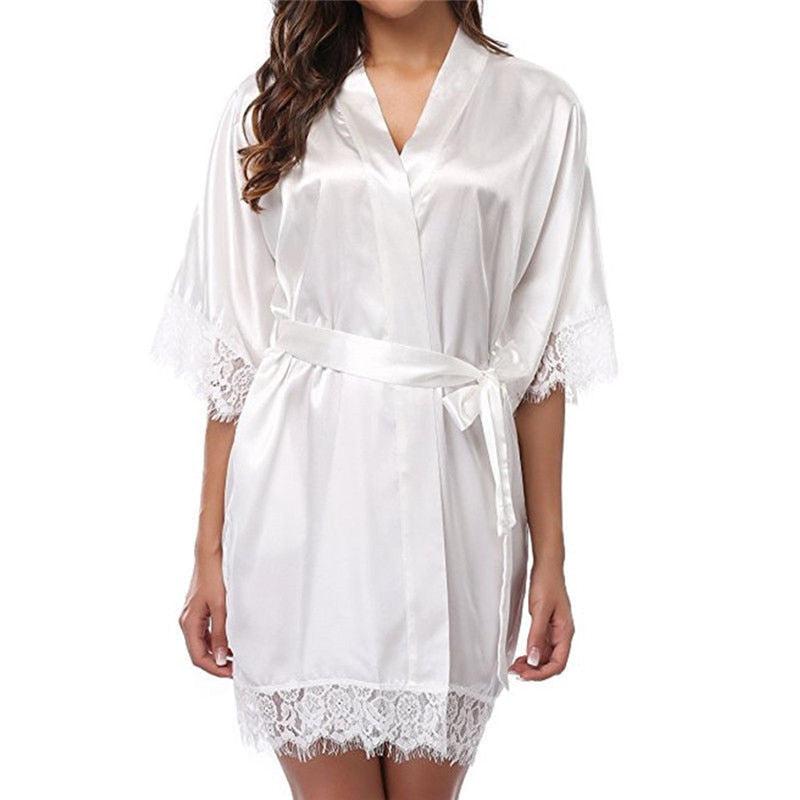 Déshabillé Kimono Femme Blanc Sexy