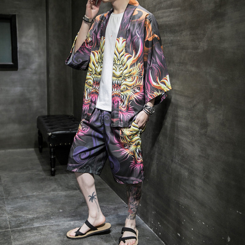 Ensemble Kimono Homme Dragon