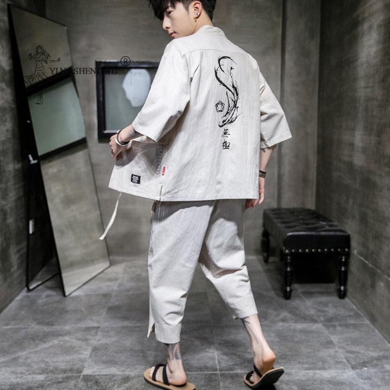 Ensemble Kimono Pantalon Japonais
