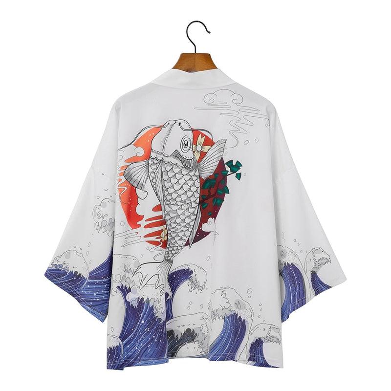 Haori Imprimé Mer Agité