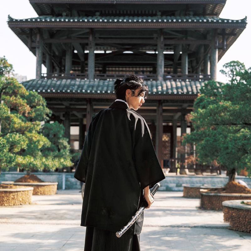 Kimono Homme Noir Samourai