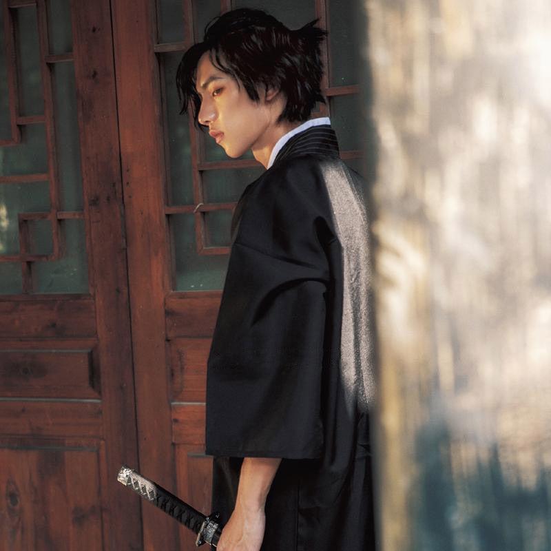 Kimono Homme Noir Samourai