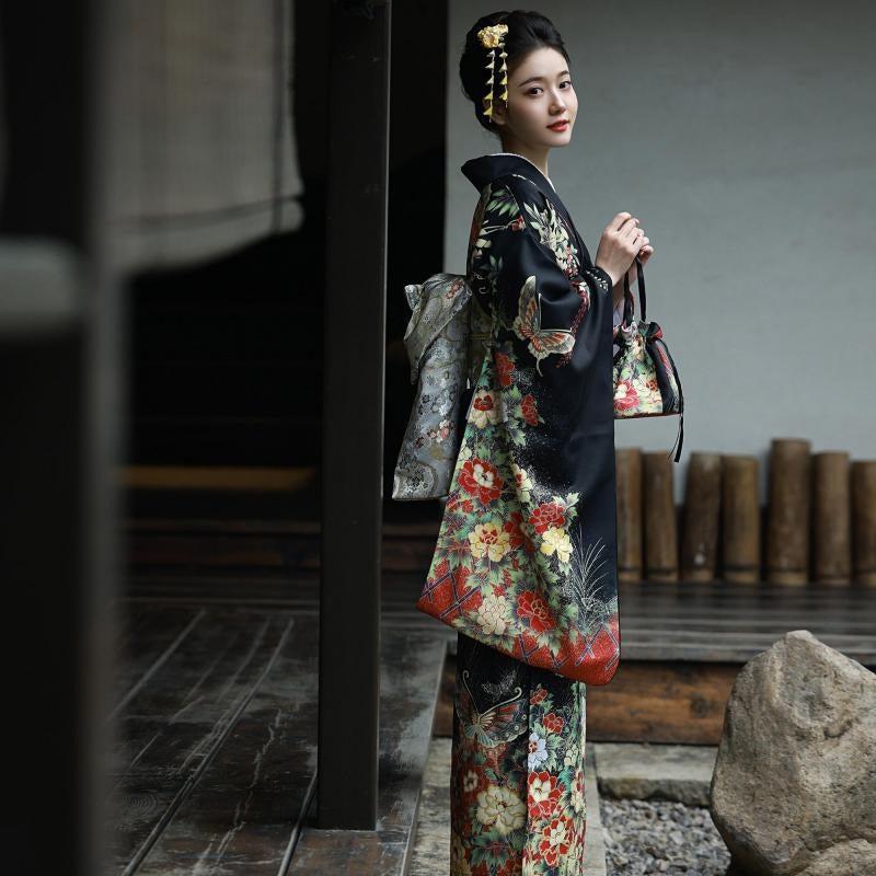 Kimono Japonais Fleurs