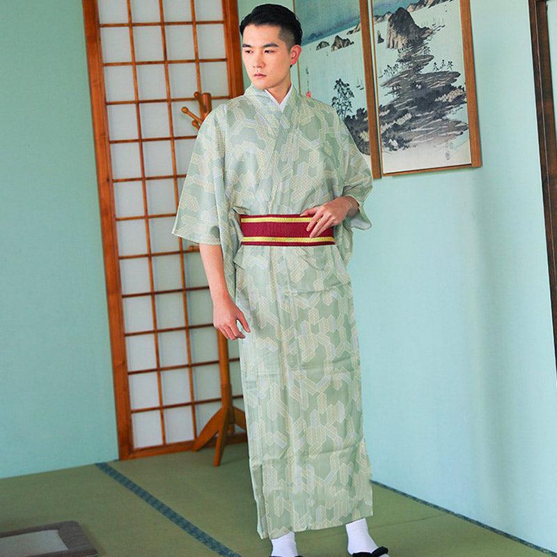Kimono Japonais Homme Vert