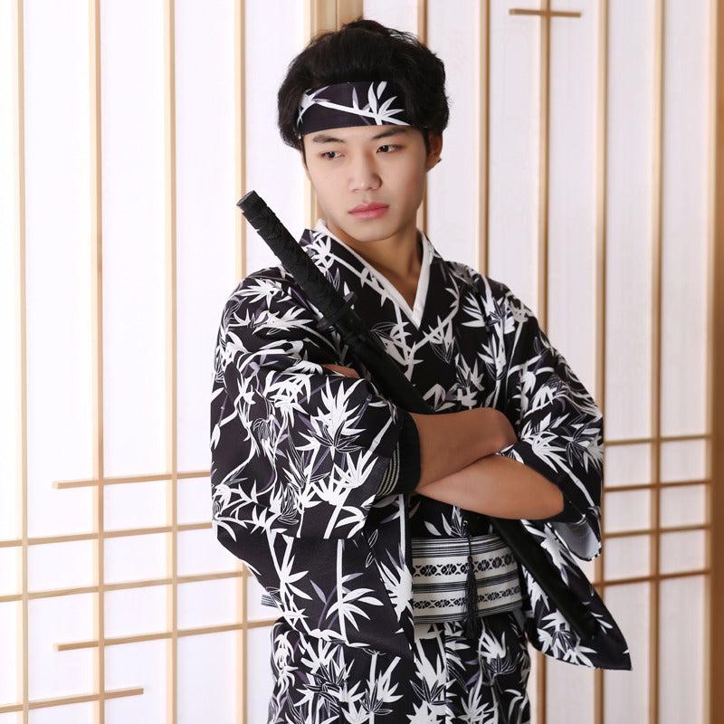 Kimono Japonais Long Noir