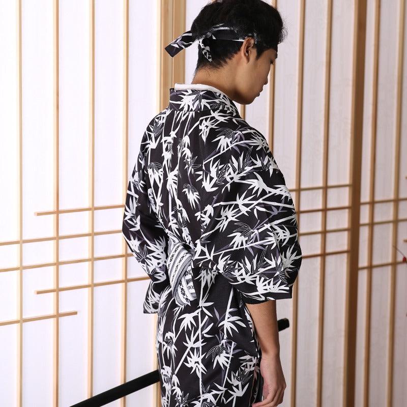 Kimono Japonais Long Noir