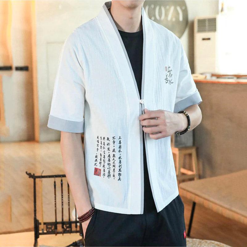 Kimono Manche Courte de Nuit Homme