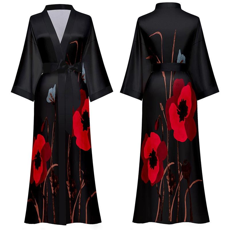 Kimono Pyjama Long à Manche Courte