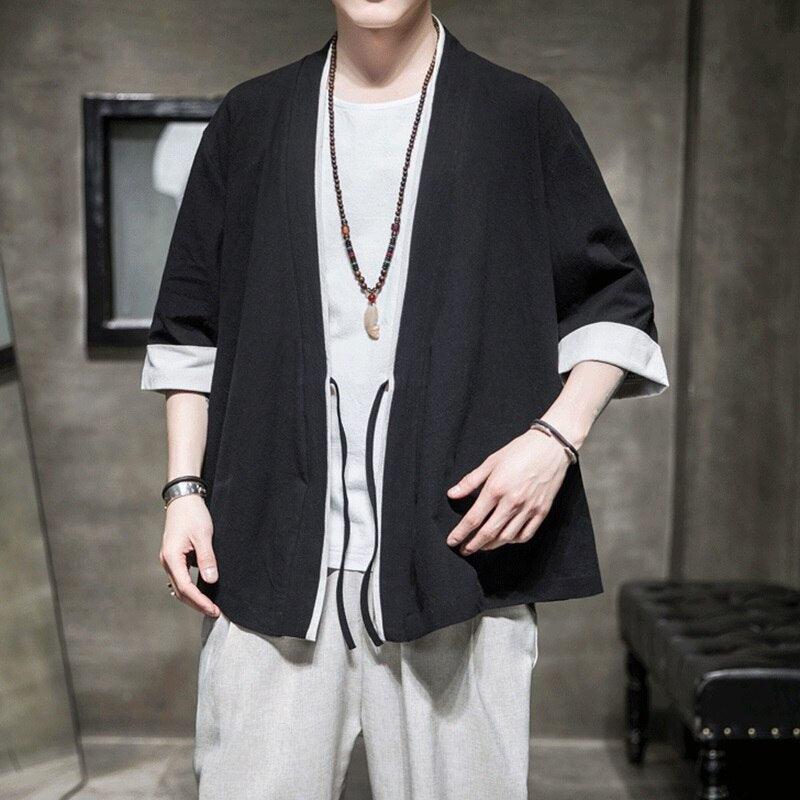 Kimono Streetwear Homme Noir