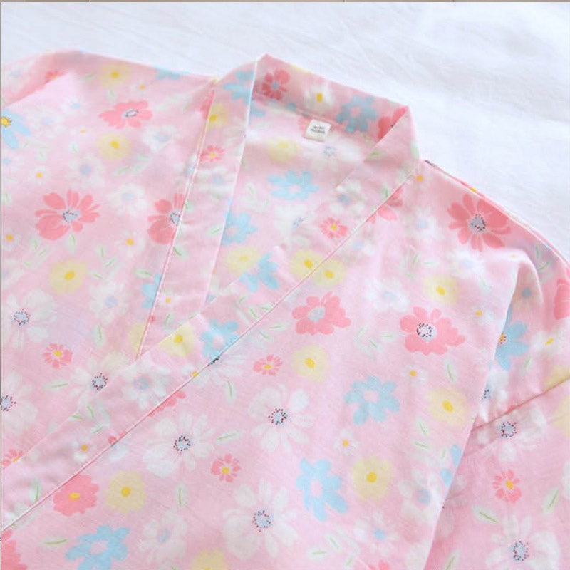 Kimono Pyjama Rose Col